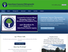 Tablet Screenshot of americancanyonchiropractic.com
